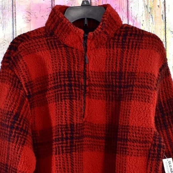 Men's Old Navy Cozy Patterned Sherpa
Quarter Zip Sweatshirt MEDIUM.. - Picture 2 of 9